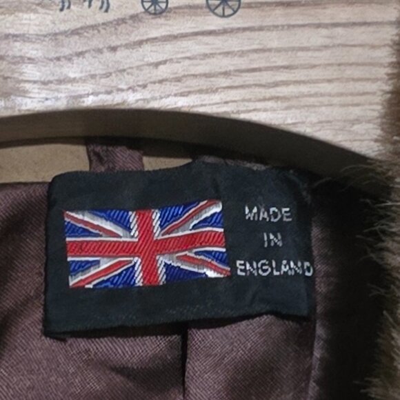 Vtg London Leathers by Lilli Ann Faux Fur Leather Ladies Jacket Made in England - Picture 2 of 5